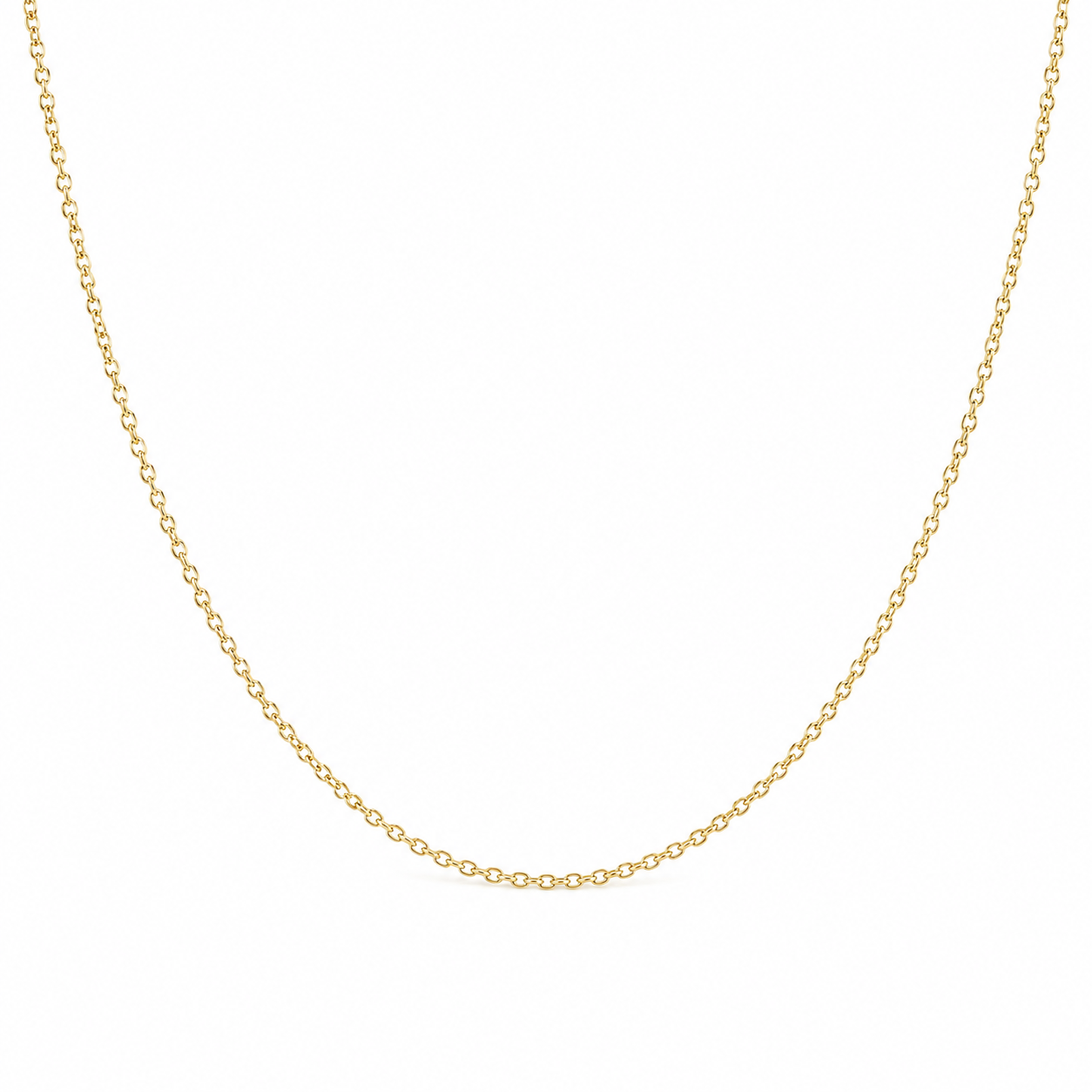 14k YG 1MM Cable Chain 18"