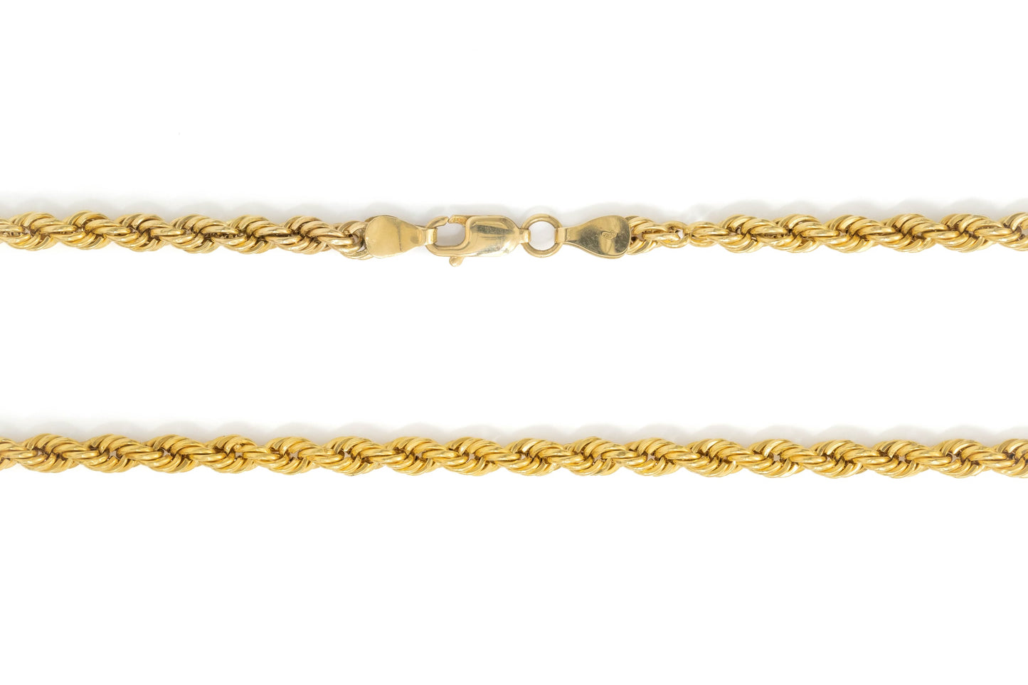 10k Yellow Gold 3mm Rope Chain 24"