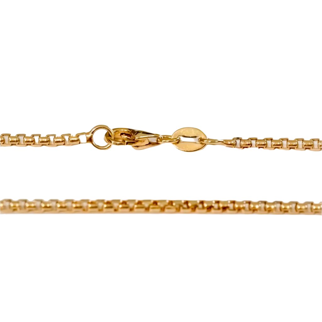 14k Yellow Gold 1.75mm Box Chain 24"