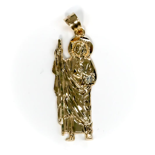 10k Yellow Gold 45mm San Judas Pendant