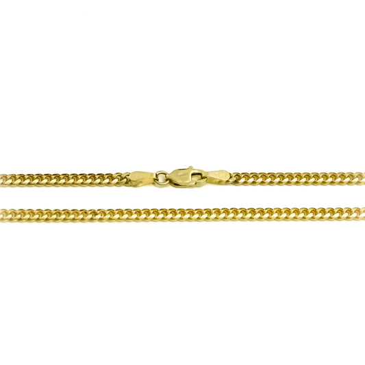 10k Yellow Gold 2.8mm Cuban Chain 19"