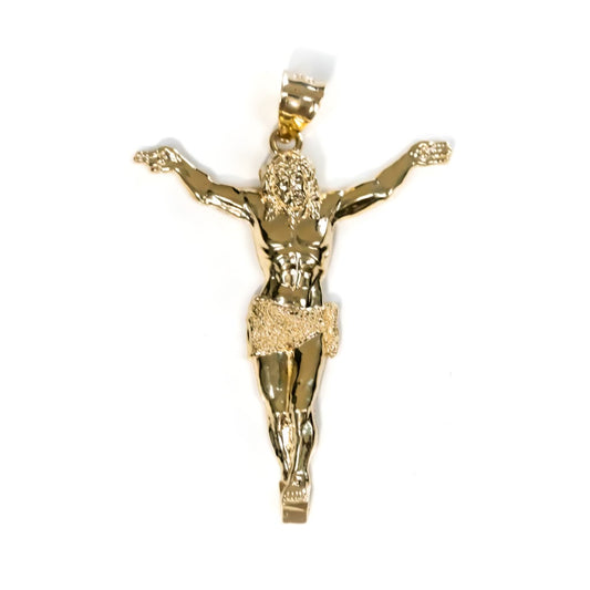 10k Yellow Gold Jesus Christ Pendant