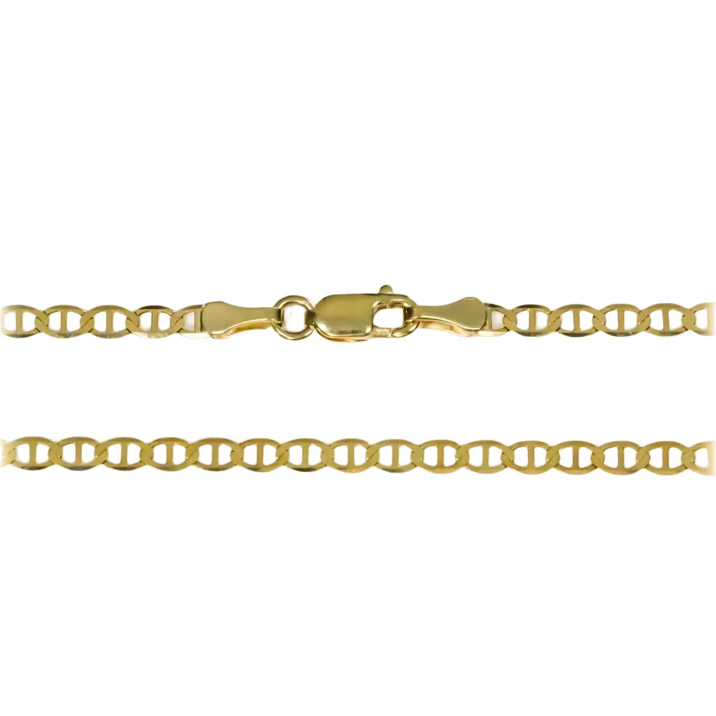 10k Yellow Gold 2.5mm Anchor Chain 20"