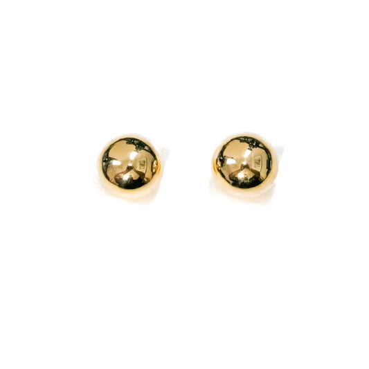 14k Yellow Gold 8mm Ball Studs