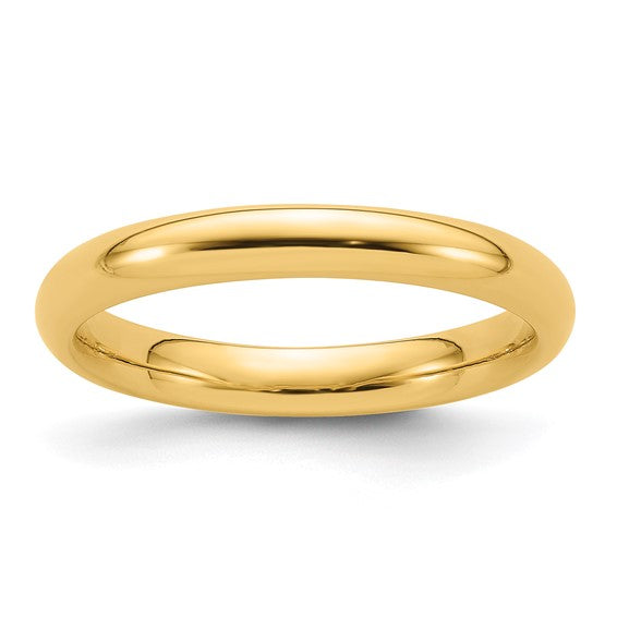 14k Yellow Gold 3mm Plain Band (Sz 5)