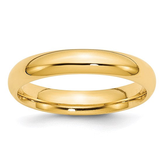 14k Yellow Gold 4mm Plain Band (Sz 6)