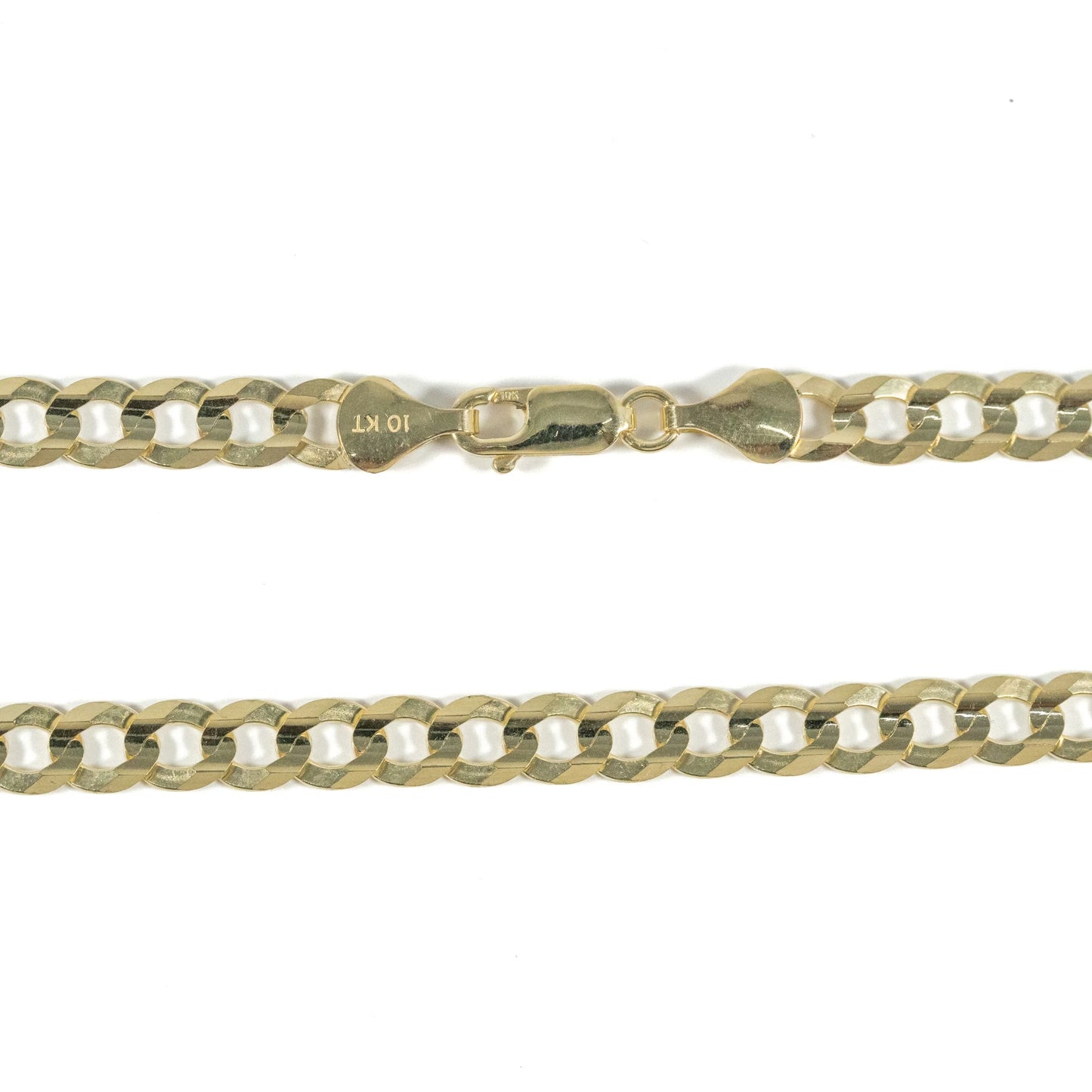 10k Yellow Gold 3.25mm Curb Chain 18"