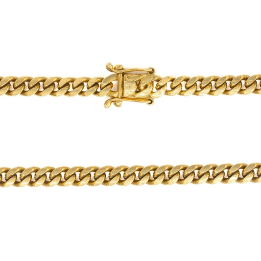 10k Yellow Gold 5mm Cuban Chain 24"