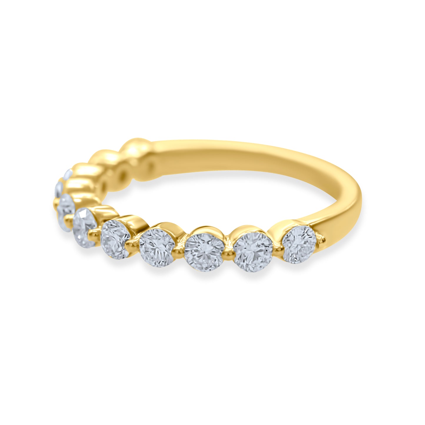 1.00 CTTW LG 14k Yellow Gold Round Diamond Single-prong Band (Sz 7)