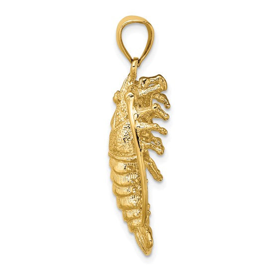 14k Spiny Lobster Pendant