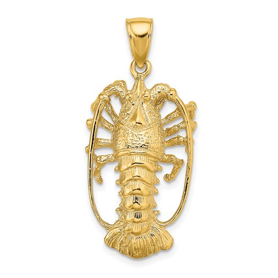 14k Spiny Lobster Pendant