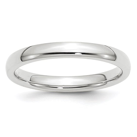 14k White Gold 3mm Plain Band (Sz 10.75)