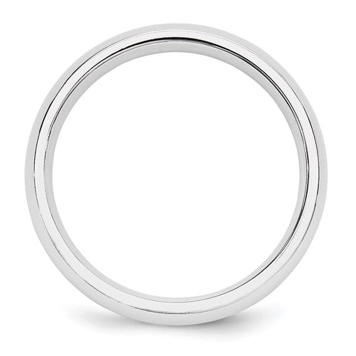 14k White Gold 4.5mm Plain Band (Sz 6)