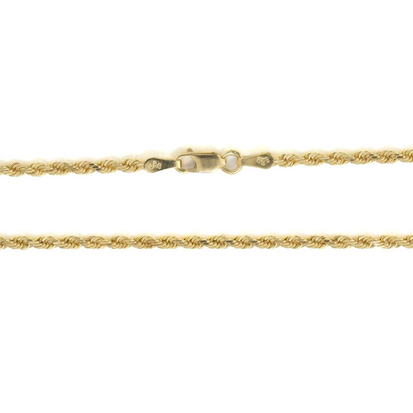 14k Yellow Gold 2mm Rope Chain 24"